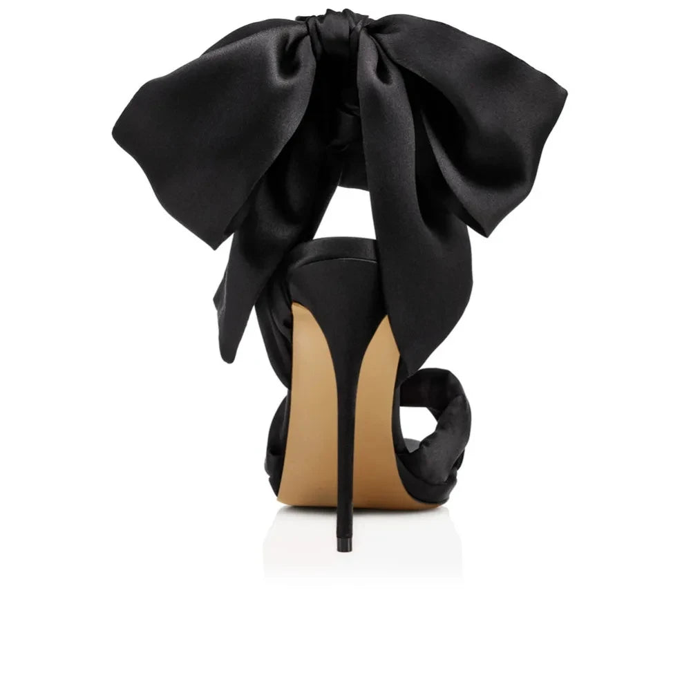 Shoes Peep Toe High Heel Sandals Elegant Stilettos Lace Up