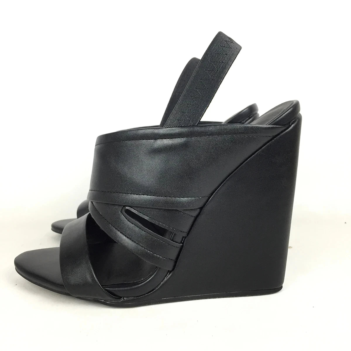 Shoes Peep Toe High Heels Wedge Sandals Elastic Band