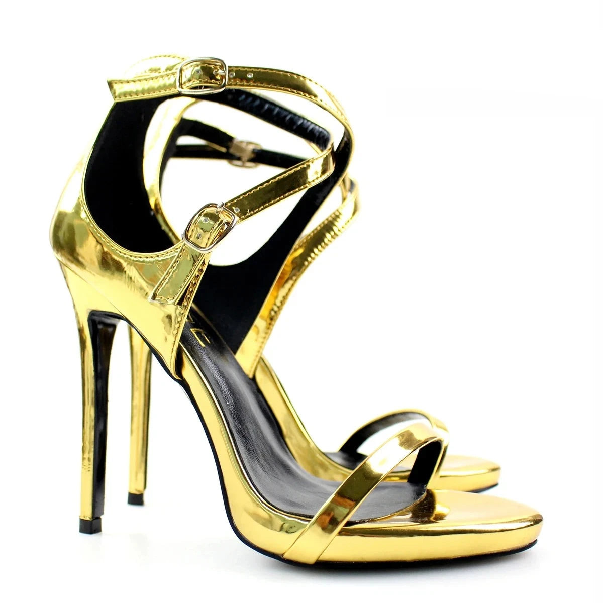 Open Toe High Heels Sandals Ankle Cross Strap Stiletto