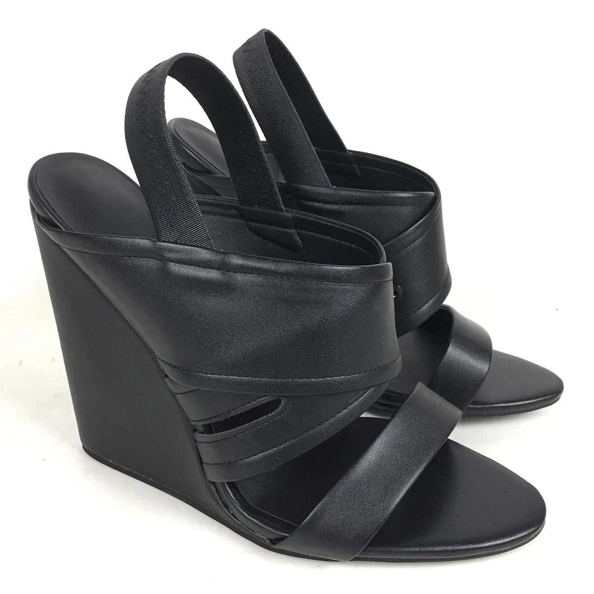 Shoes Peep Toe High Heels Wedge Sandals Elastic Band