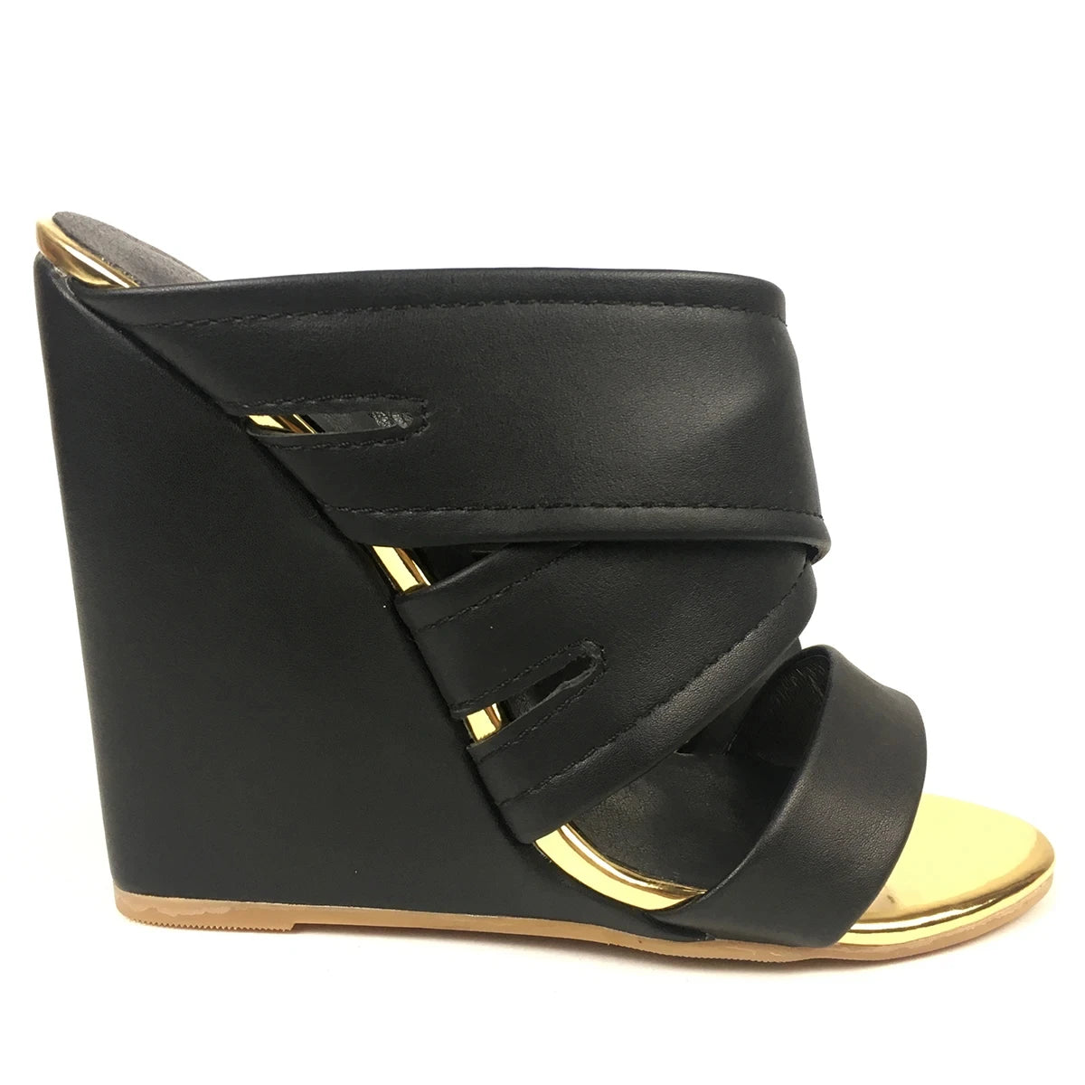 Wedge Sandals High Heels Slippers Comfort Mules Summer Casual Cross Strap