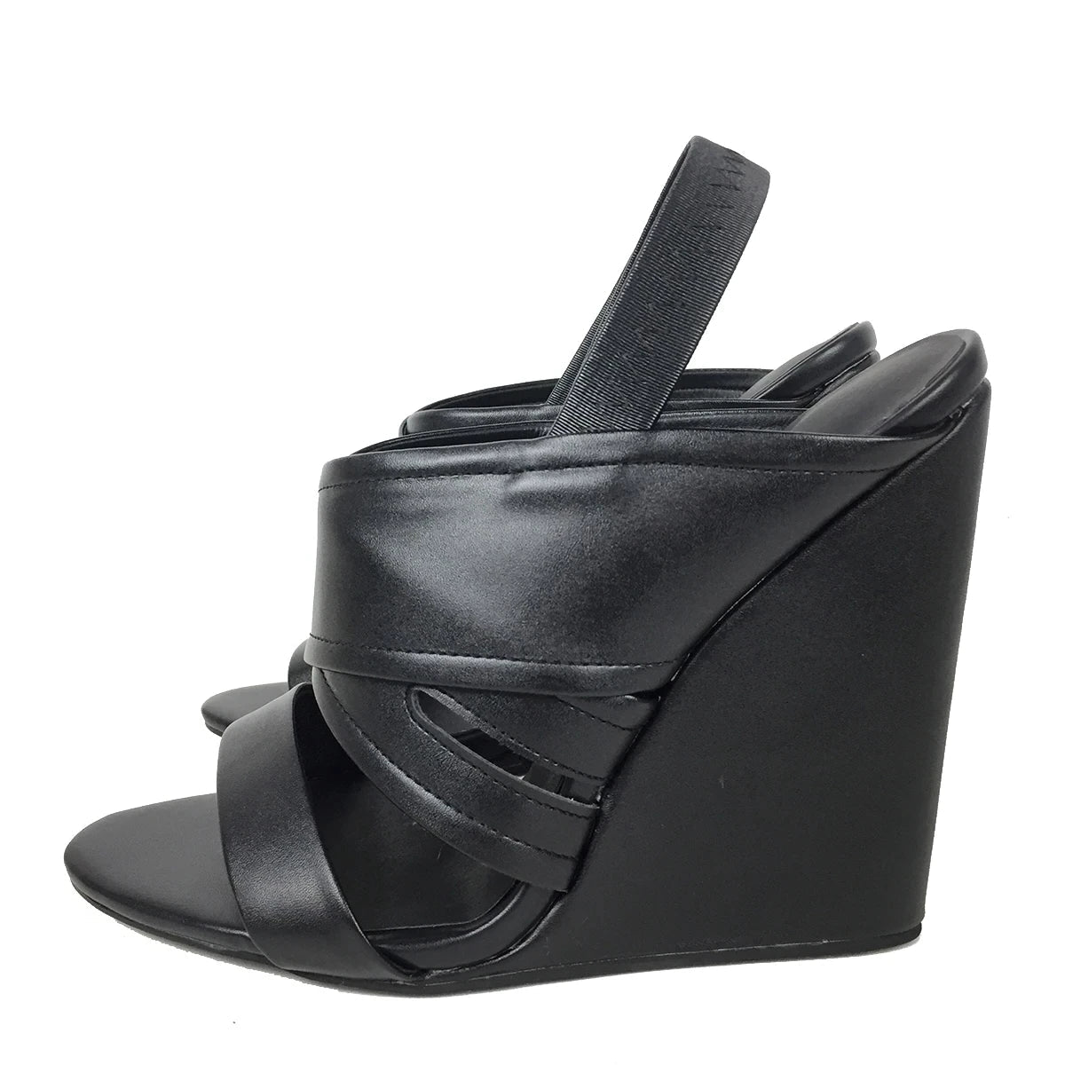 Shoes Peep Toe High Heels Wedge Sandals Elastic Band