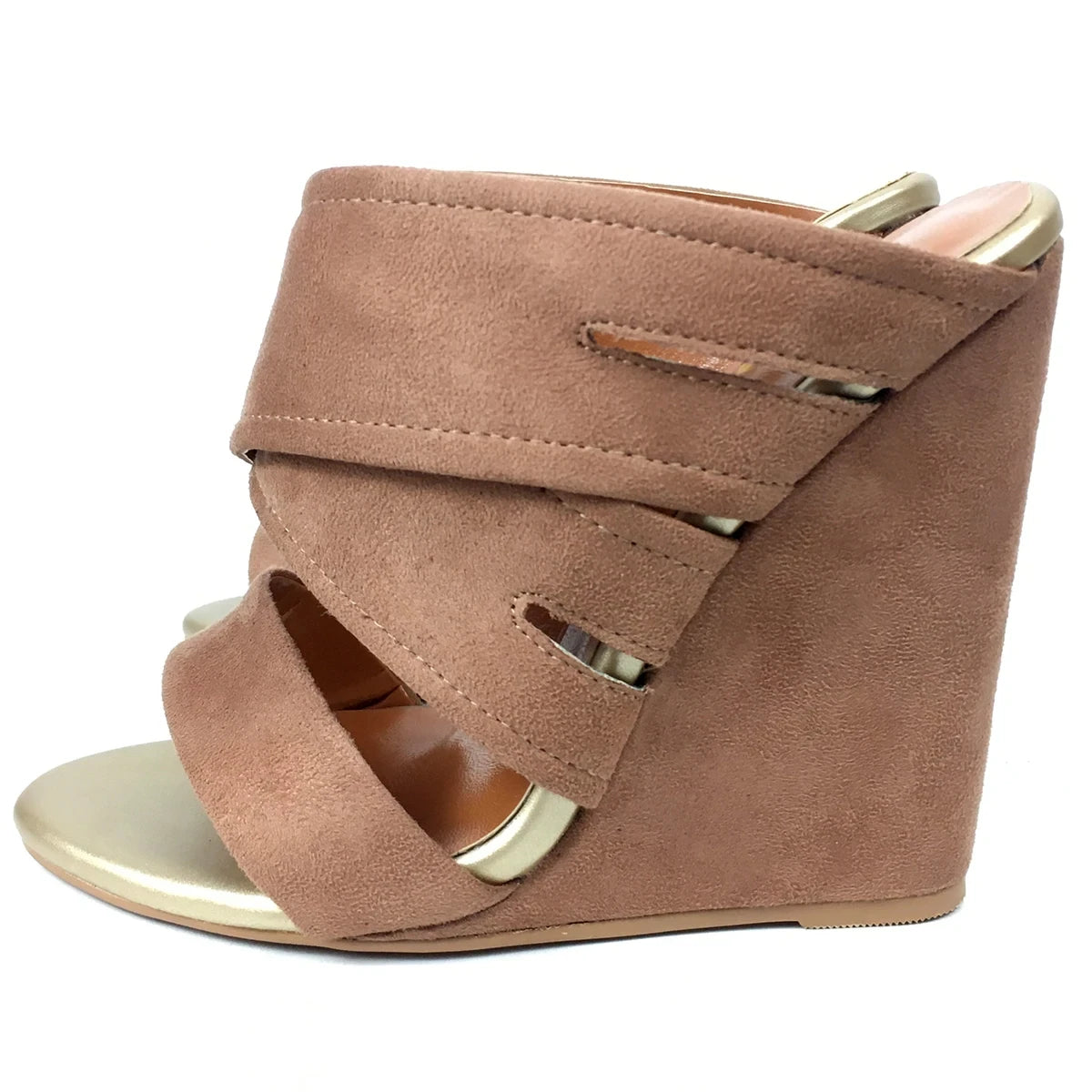 Wedge Sandals High Heels Slippers Comfort Mules Summer Casual Cross Strap
