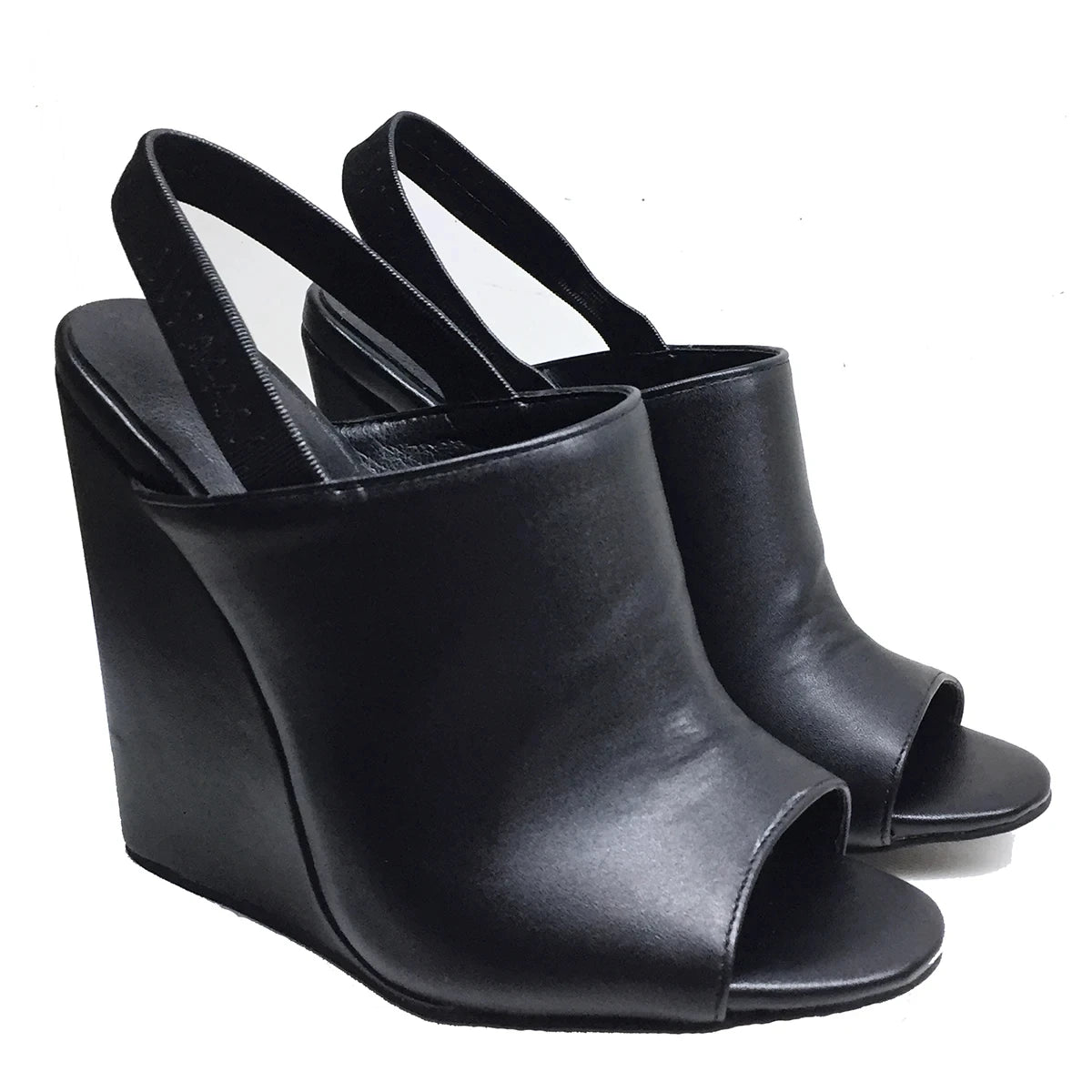 Peep Toe High Heels Wedge Sandals Slingback Casual