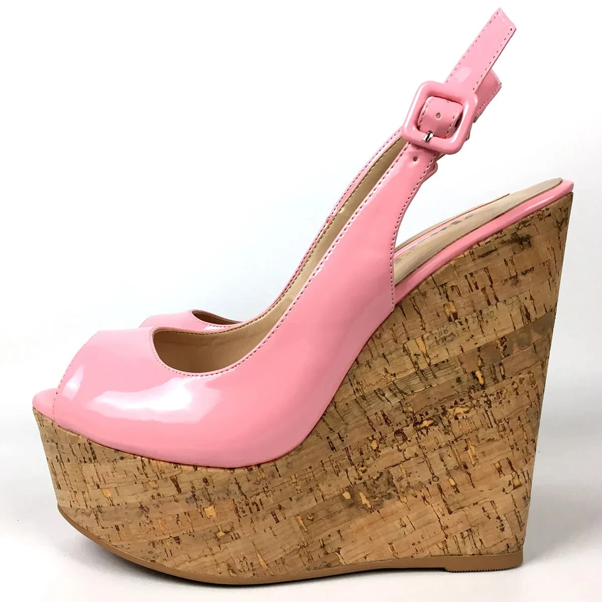 Wedge Sandals Slingback Peep Toe High Heels Platform