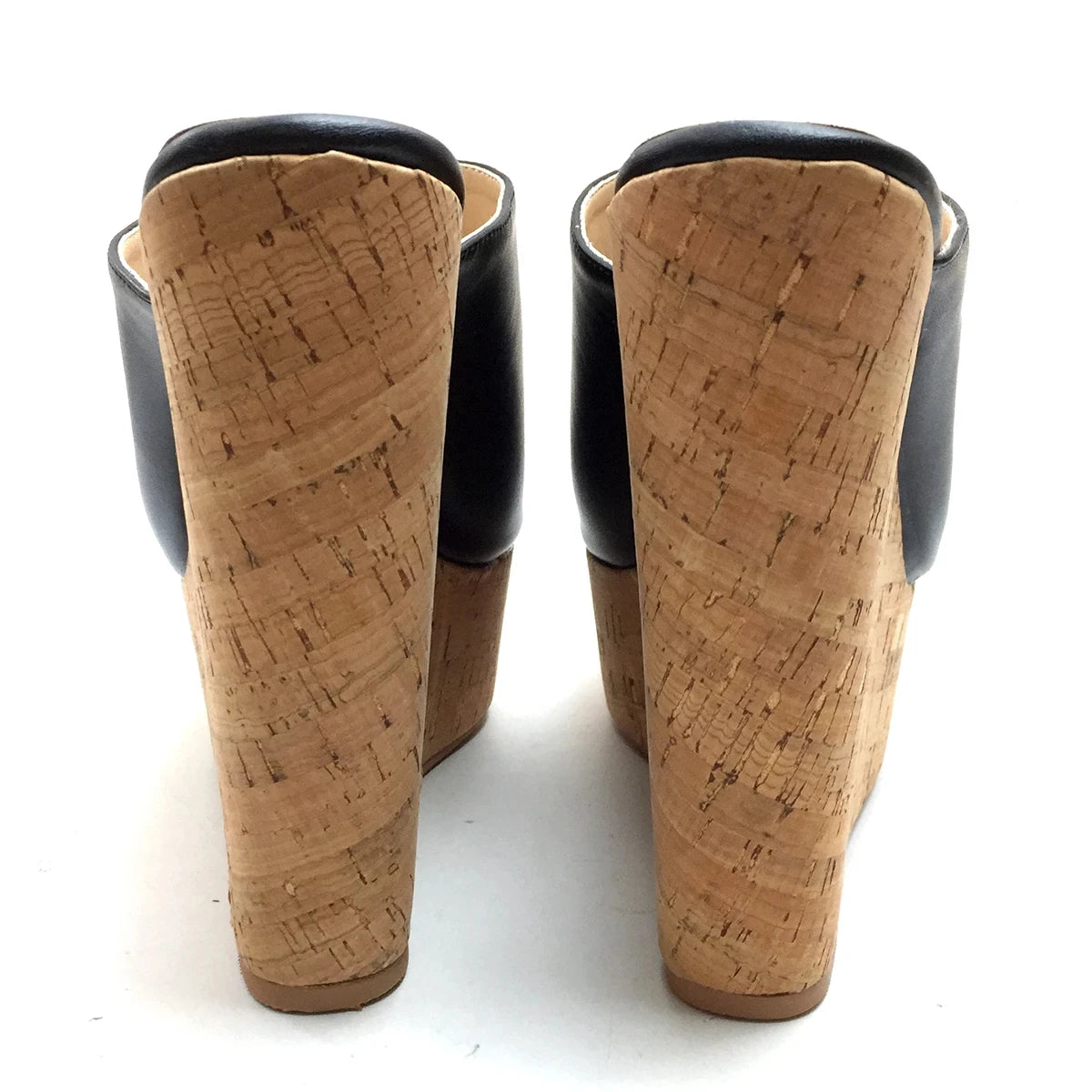 Wedge Sandals Peep Toe High Heels Platform Mules Slip On