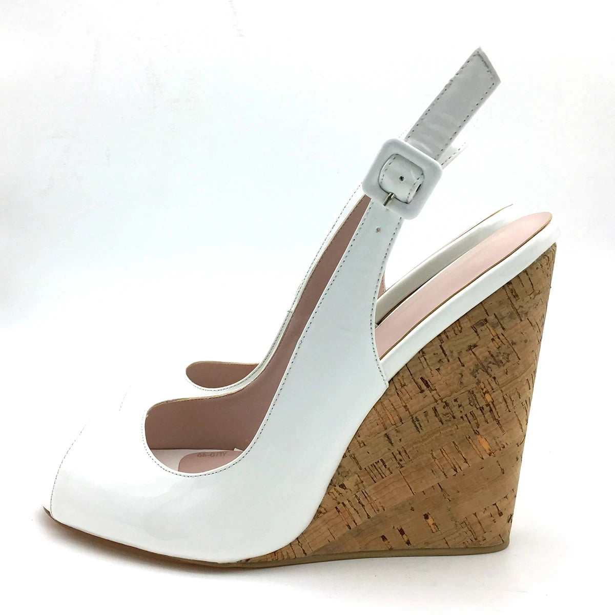 Wedge Sandals Peep Toe High Heels Slingback Ankle Strap