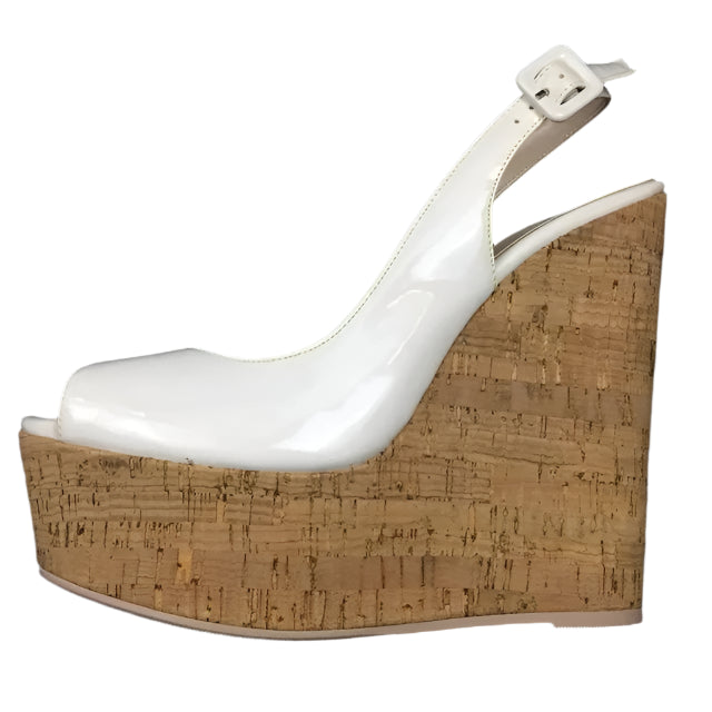 Wedge Sandals Slingback Peep Toe High Heels Platform