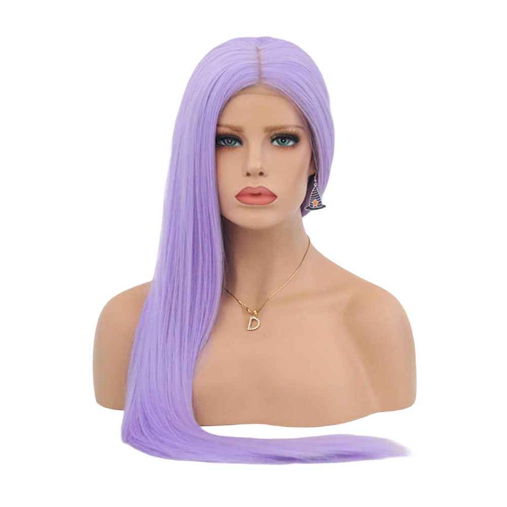 Purple Straight Lace Front Wig
