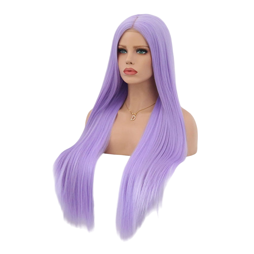 Purple Straight Lace Front Wig