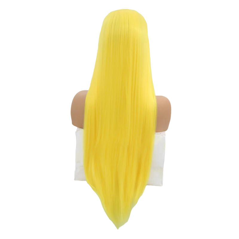 Yellow Straight Lace Front Wig