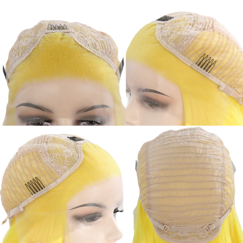 Yellow Straight Lace Front Wig