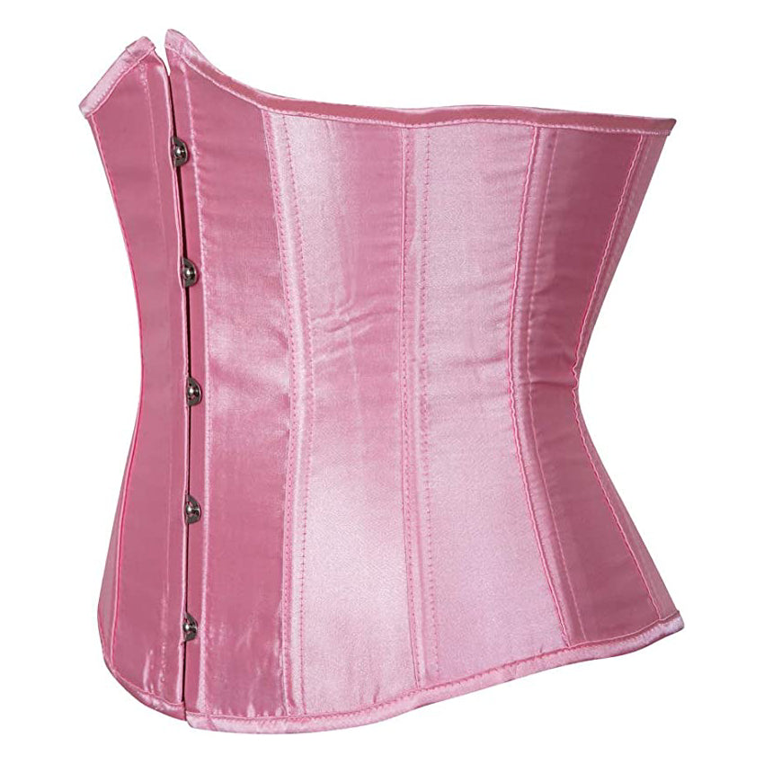 Pink Satin Underbust Corset