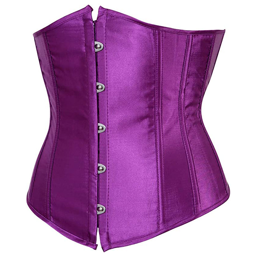 Purple Satin Underbust Corset