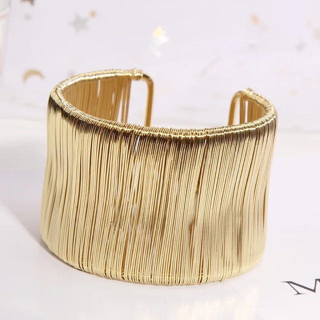 Multilayer Metal Bangle Bracelet