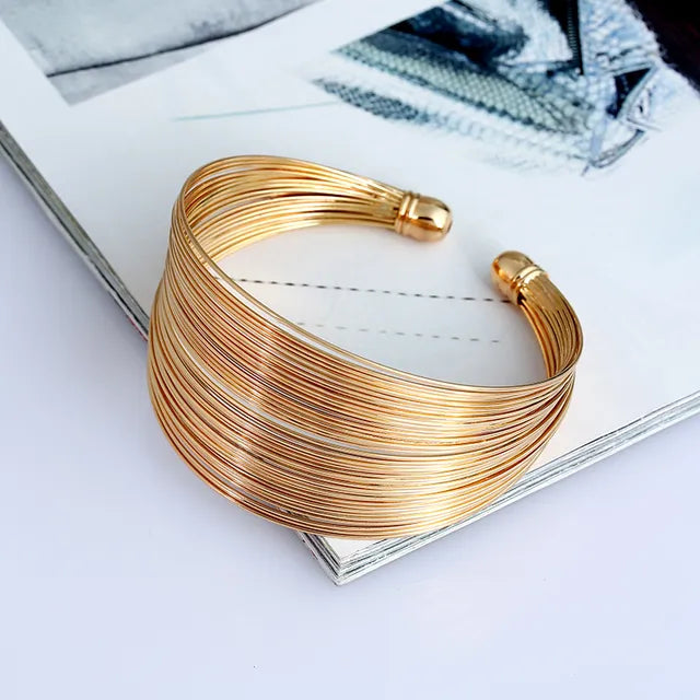 Multilayer Metal Fashion Bracelet
