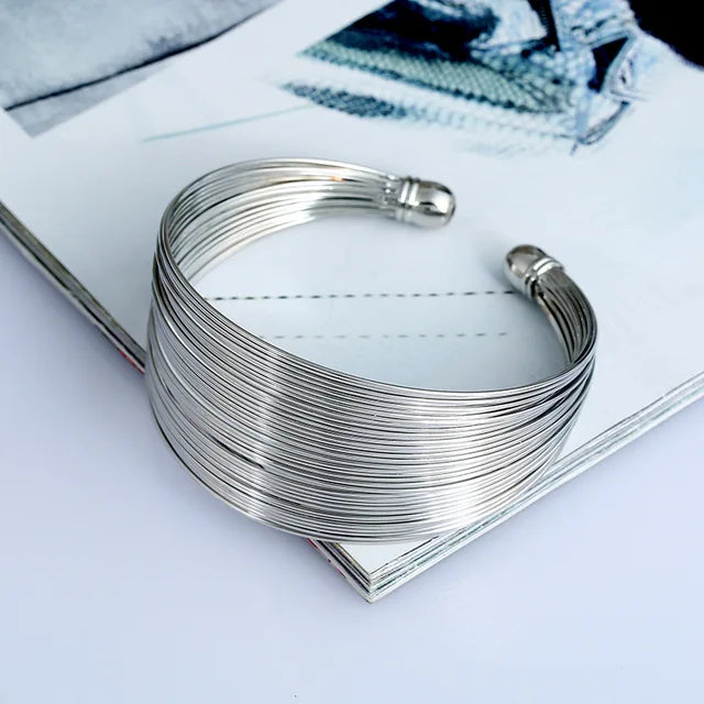 Multilayer Metal Fashion Bracelet
