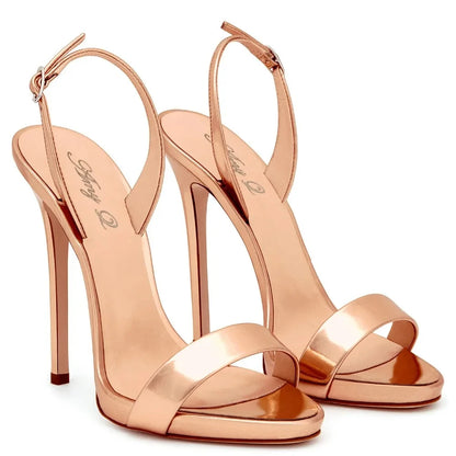 Open Toe High Heels Sandals Stiletto Back Strap