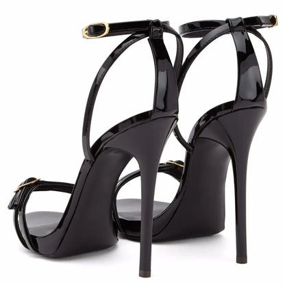 Open Toe High Heels Sandals Ankle Strap Stiletto