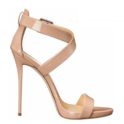 Cross Strap Sandals Open Toe High Heels Stiletto