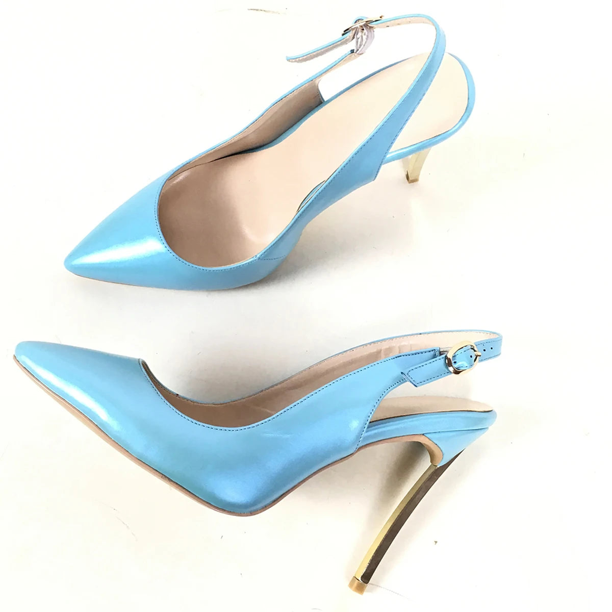 Pointed Toe High Heel Singback Sandals