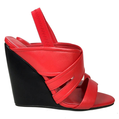 High Heels Wedges Sandals Back Strap