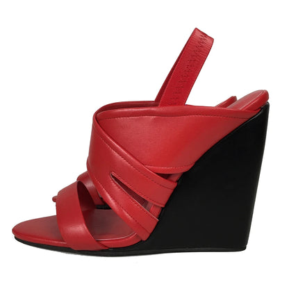 High Heels Wedges Sandals Back Strap