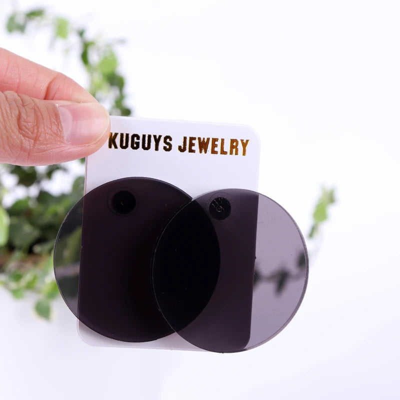 Round Dangle Stud Earrings