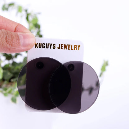 Round Dangle Stud Earrings