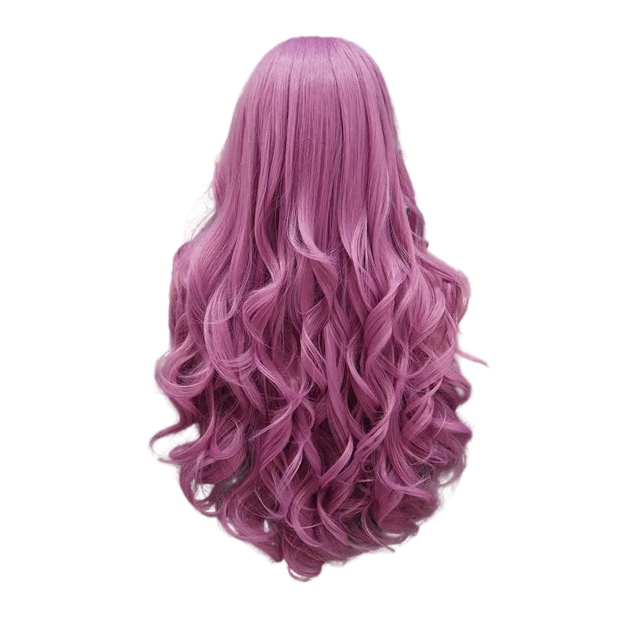 Purple Wavy Lace Front Wig