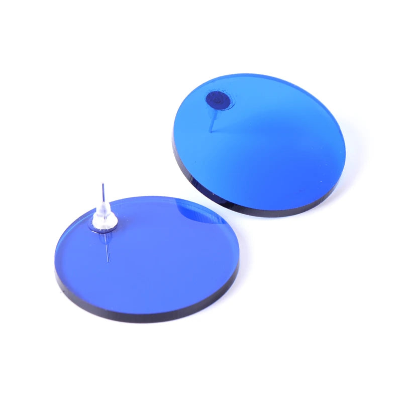 Round Dangle Stud Earrings