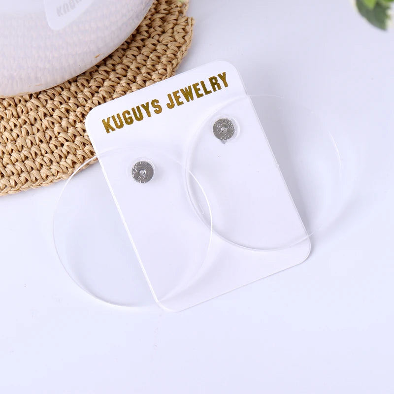 Round Dangle Stud Earrings