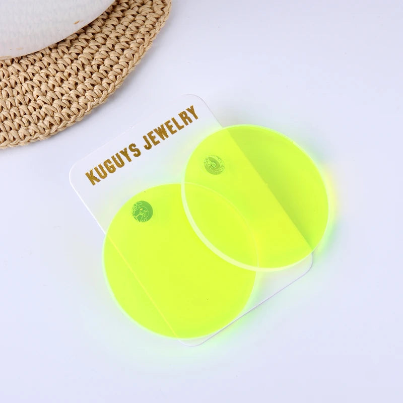 Round Dangle Stud Earrings