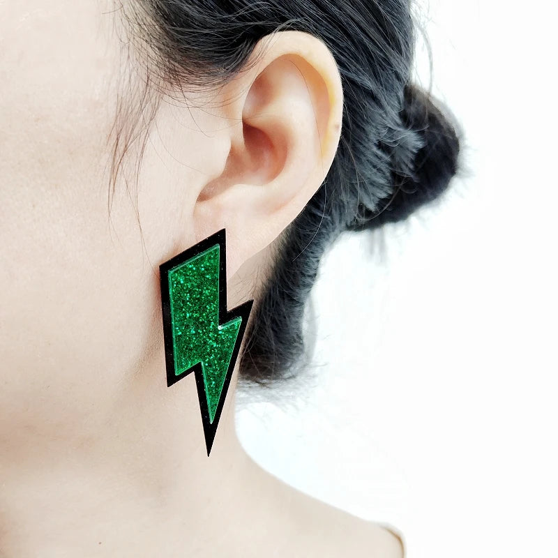 Thunder Dangle Stud Earrings