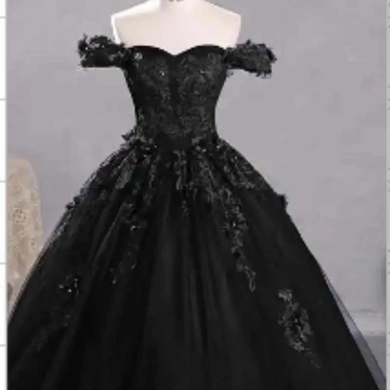 Sweetheart Off-The-Shoulder Tulle Floor-Length Quinceanera Dress