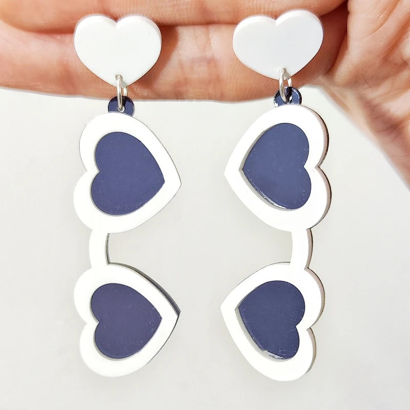 Sunglasses Dangle Stud Earrings