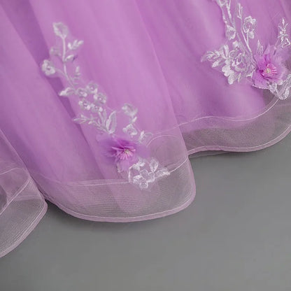 Sweetheart Off-The-Shoulder Tulle Floor-Length Quinceanera Dress