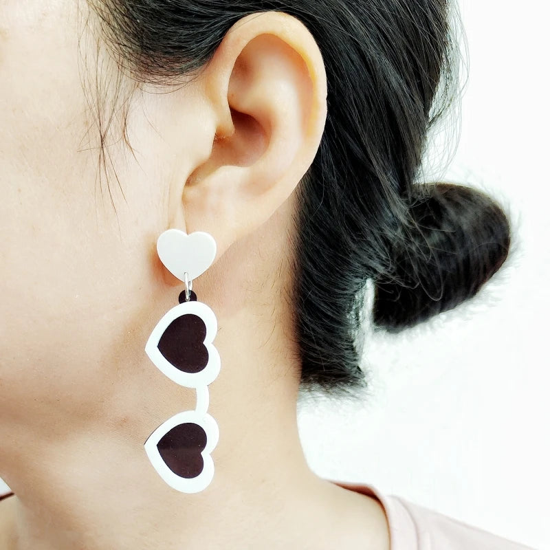 Sunglasses Dangle Stud Earrings