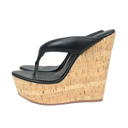 Wedge Sandals Platform Flip Flops Open Toe High Heels Slip On Mules