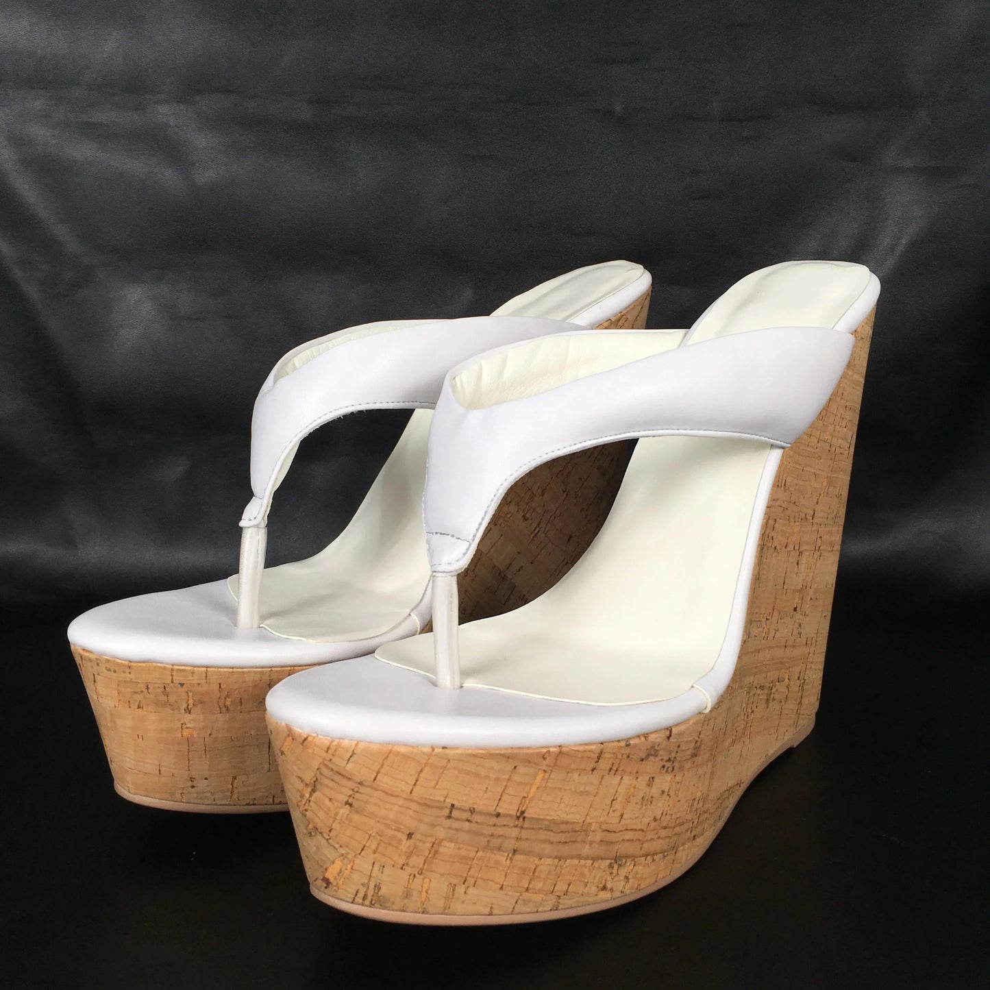 Wedge Sandals Platform Flip Flops Open Toe High Heels Slip On Mules