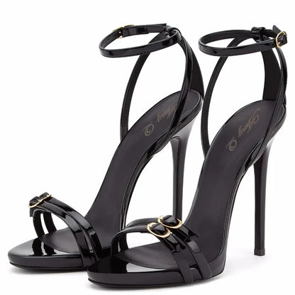 Open Toe High Heels Sandals Ankle Strap Stiletto