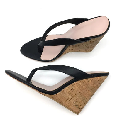 Wedges Sandals Flip Flops Slip On High Heels Mules Casual