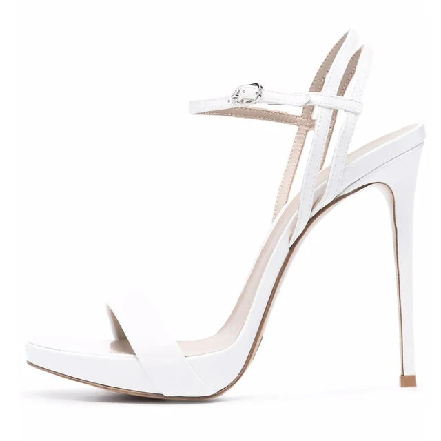 Sandals Open Toe High Heel Ankle Buckle Stilettos