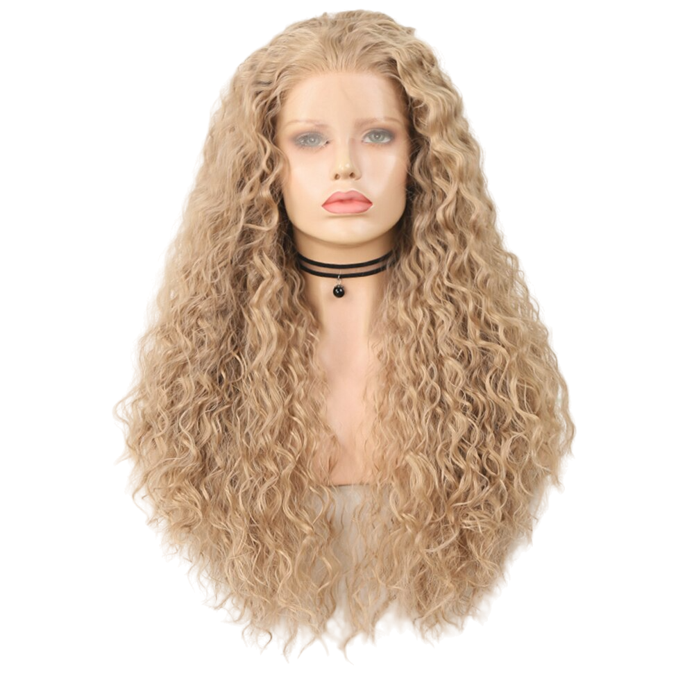 Blonde Curly Lace Front Wig