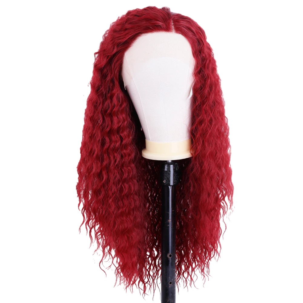 Red Wavy Lace Front Wig