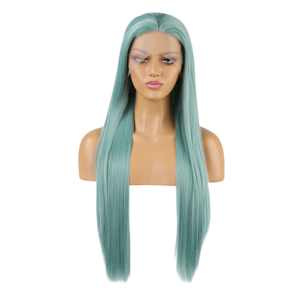 Mint Straight Synthetic Lace Front Wig