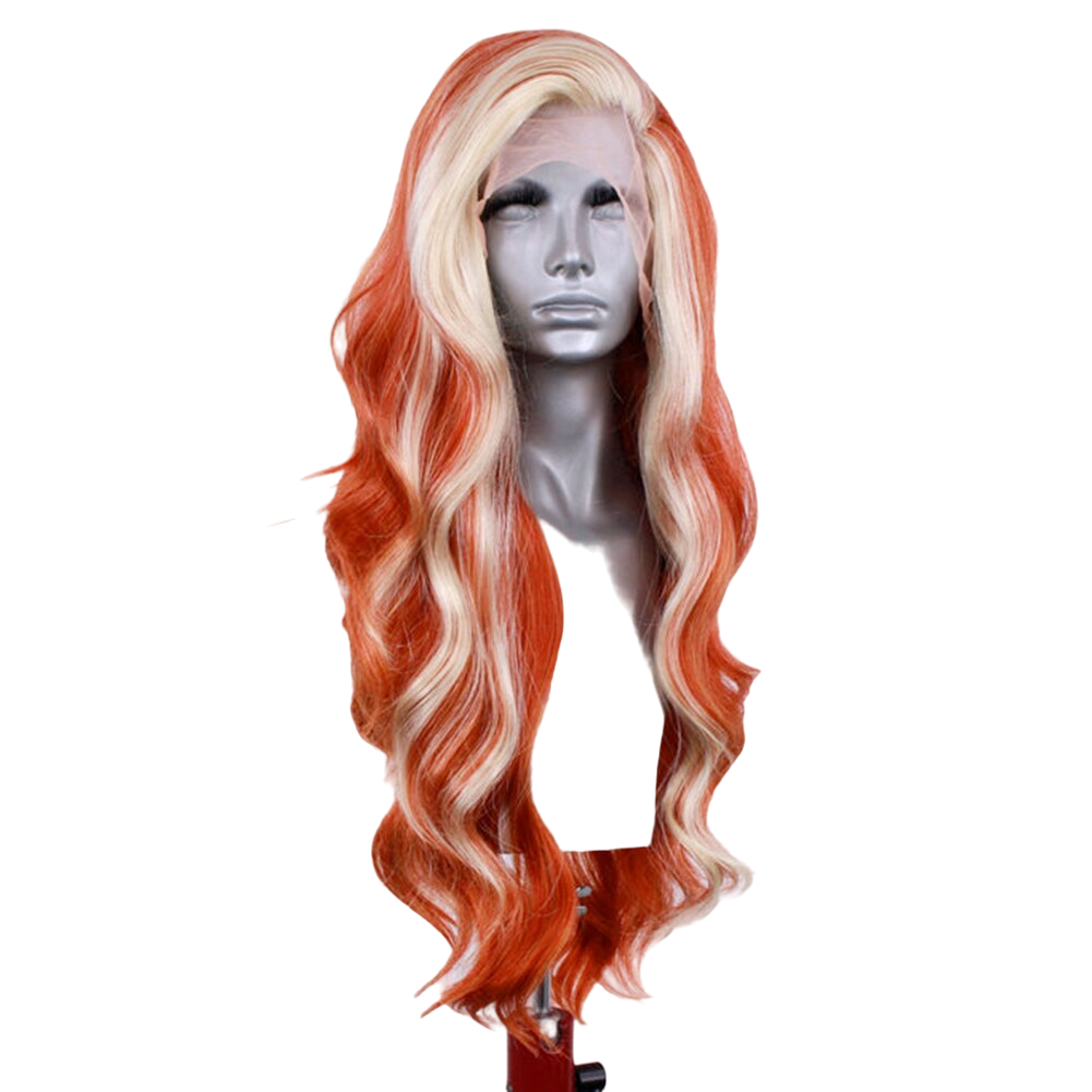 Ginger and Blonde Wavy Lace Front Wig