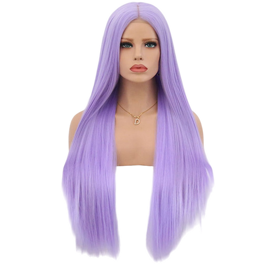 Purple Straight Lace Front Wig