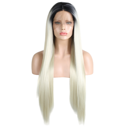 Ombre Blonde Straight Lace Front Wig