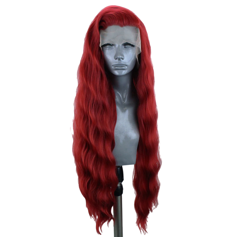 Red Wavy Lace Front Wig